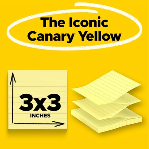 Post It Post-it Dispenser Pop-up Notes, 3x3 in, 6 Pads, Canary Yellow, Clean Removal, Recyclable - Image 3