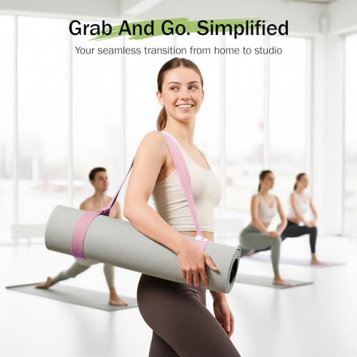 Slim Panda Yoga Mat Straps for Carrying, Adjustable Yoga Mat Carrier Sling Fits All Mats(Mat Not Included) - Image 2