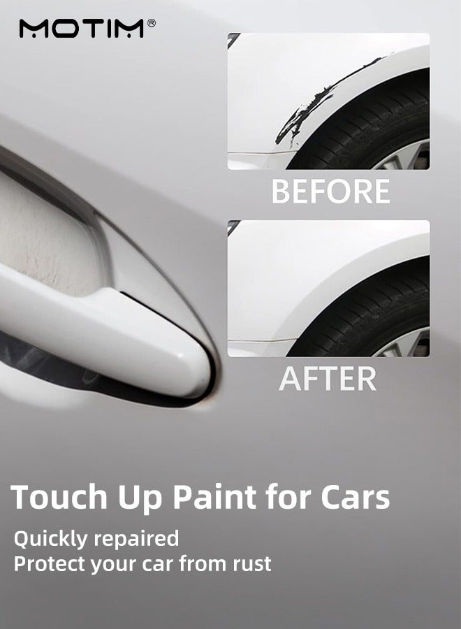 موتيم 2 قطعة لإصلاح خدوش السيارات، قلم إزالة خدوش السيارات السوداء، قلم طلاء لملء خدوش السيارات، مزيل خدوش السيارات العميقة، حل سريع وسهل لإصلاح الخدوش الطفيفة في السيارات، 0.8 أونصة سائلة (أسود) - Image 2
