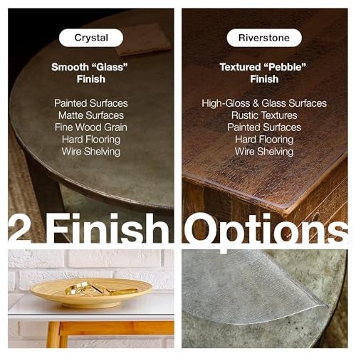 ExactMade - Clear Table Protector, USA Made, Safe, 17 x 22 Inch, 2mm Thick Ultra Smooth Vinyl, Clear Table Mat for Bedroom Dresser, Table Cover Protector for TV Stand - Image 4