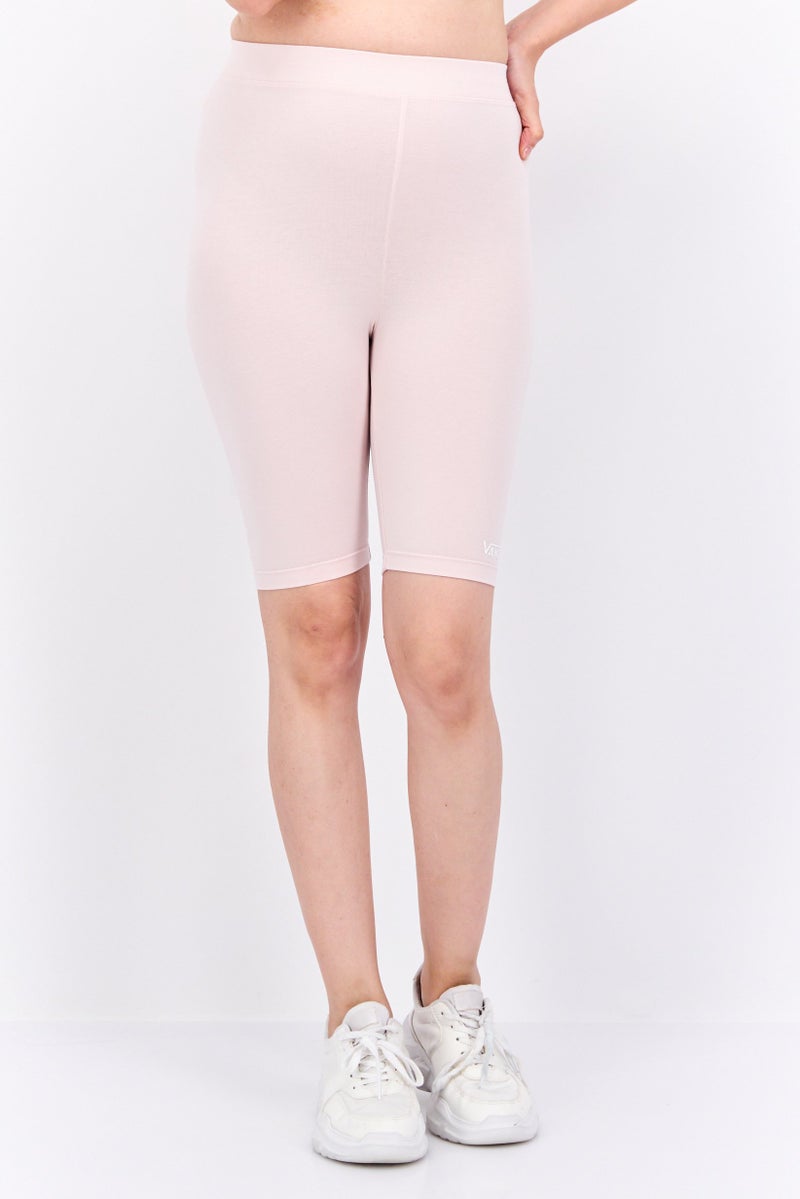 VANS Women Brand Logo Legging  Shorts, Pink - Image 1