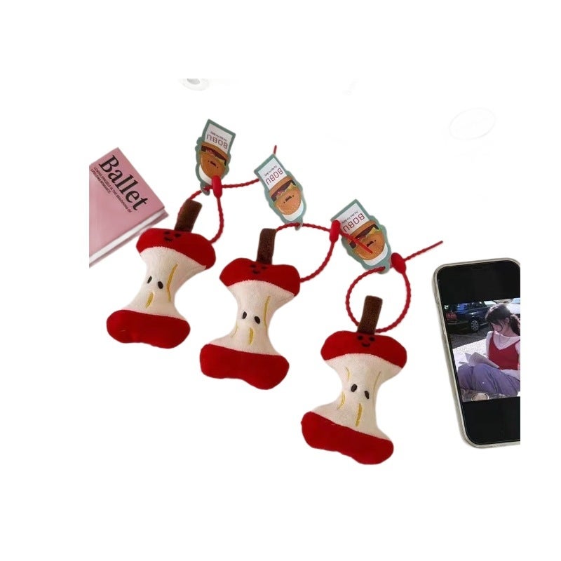 Creative Apple Core Plush Key Chain - Image 5