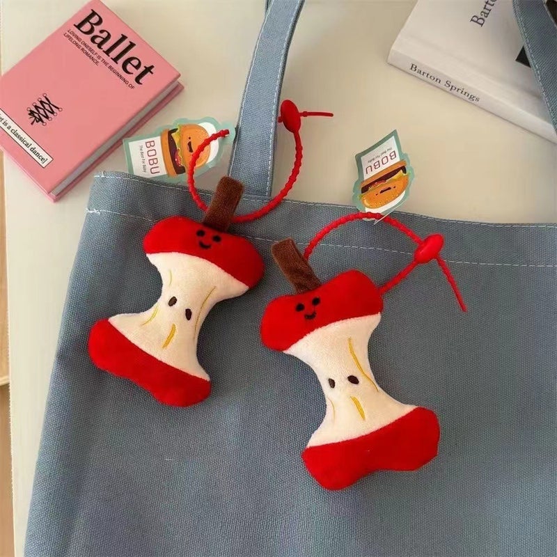 Creative Apple Core Plush Key Chain - Image 4