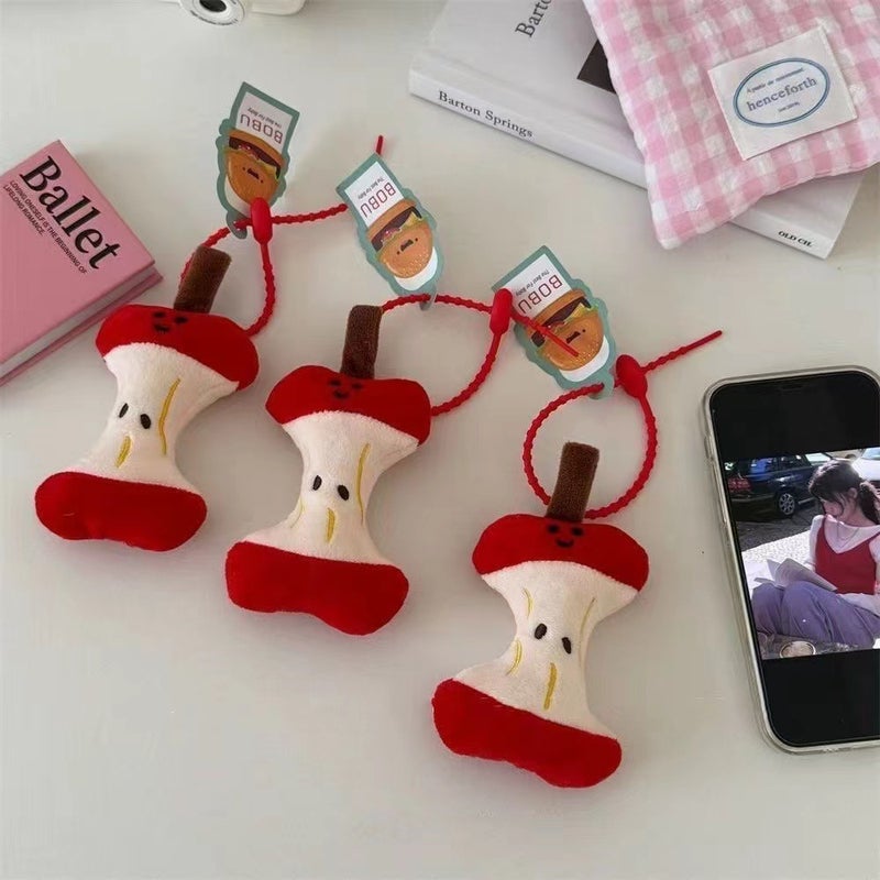 Creative Apple Core Plush Key Chain - Image 2