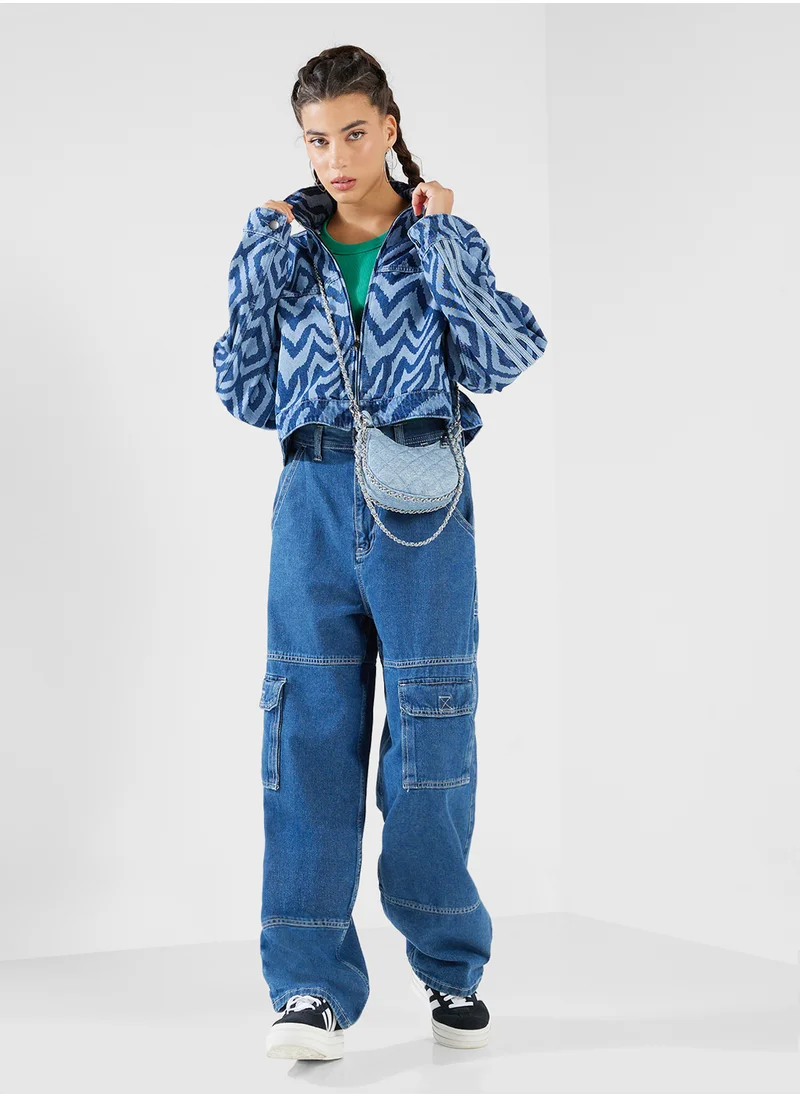 اديداس اوريجينالز Farm Denim Tracktop Jacket