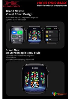 ساعة ذكية HK 10 PRO MAX تدعم الاتصال بالبلوتوث ومقاومة للماء ومناسبة لكل من الرجال والنساء - pzsku/Z0A9F50DE10E5D9BE3E4CZ/45/_/1732547172/274bbdeb-c457-4f49-b09e-ca1fb4a44643