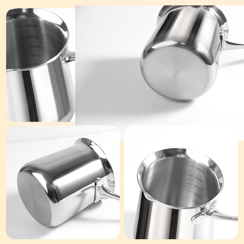 IMEEA Turkish Coffee Maker, SUS304 Stainless Steel Briki Greek & Arabic Coffee Pot (20oz) - Image 4