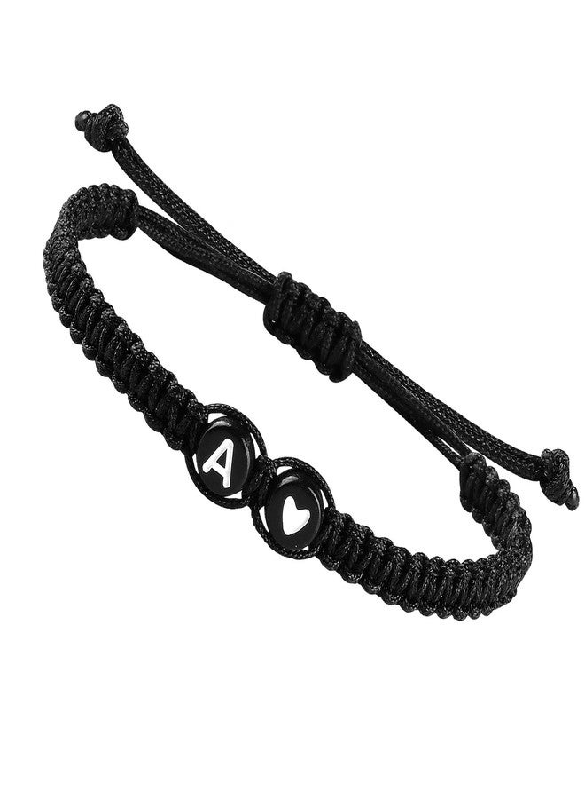 SUMMER LOVE أساور أولية للنساء أفضل صديقة، هدايا عيد الميلاد والتخرج قابلة للتعديل، سوار قلب رابط حرف للرجال للأخت الابنة يوم الأب الأم الأزواج الصديق المجوهرات - Image 1