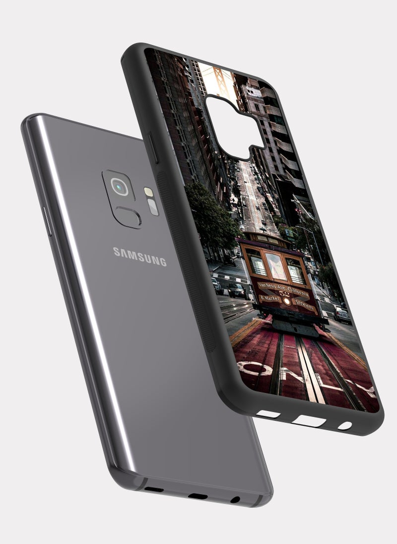 PXLAAT - Samsung Galaxy S9 case cover San Francisco Cable Car - Image 1
