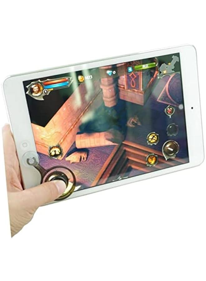 Controller Tablet Controller Key on Phone Shooter Controller Shooter Controller for Cellphone Handle Joystick Telephone Game Controller Mobile Game Controller Intelligent White - Image 3