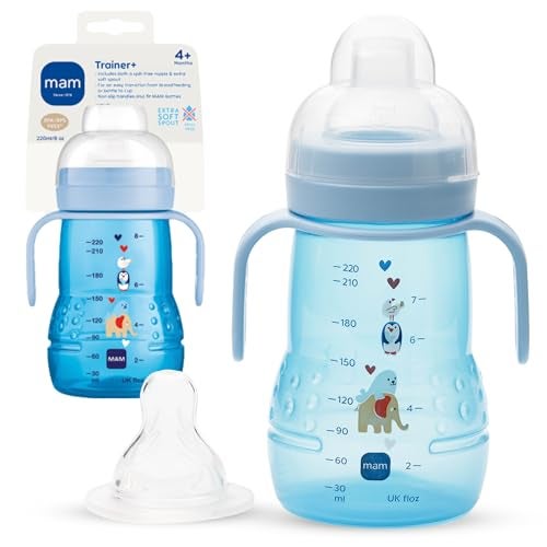MAM Trainer with Handles, Boy, 8 Ounces, 1-Count - Image 1