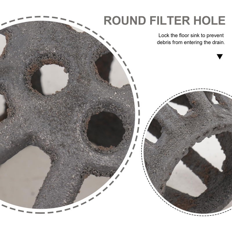 Cast Iron Roof Floor Drain With 55mm Pipe And Leaves Proof Strainer Random Color - Image 4