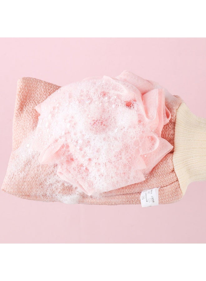 3 pcs Bath Gloves Deep Exfoliating Mitts for Shower,Shower Glove with Flower Bath Ball - Image 3