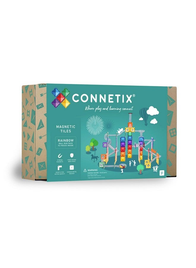 CONNETIX Rainbow Ball Run Pack, 92 Pieces - Image 1