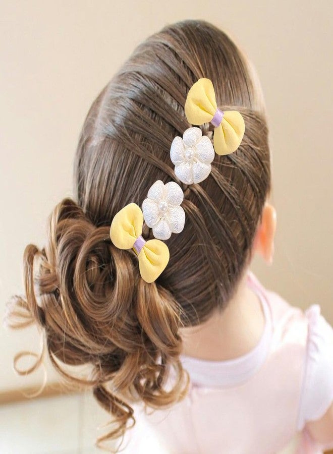 IPEWOEF 40pcs Mini Hair Bows with Bows - Tiny Small Flower Hair Clips for Baby Girls - Image 5