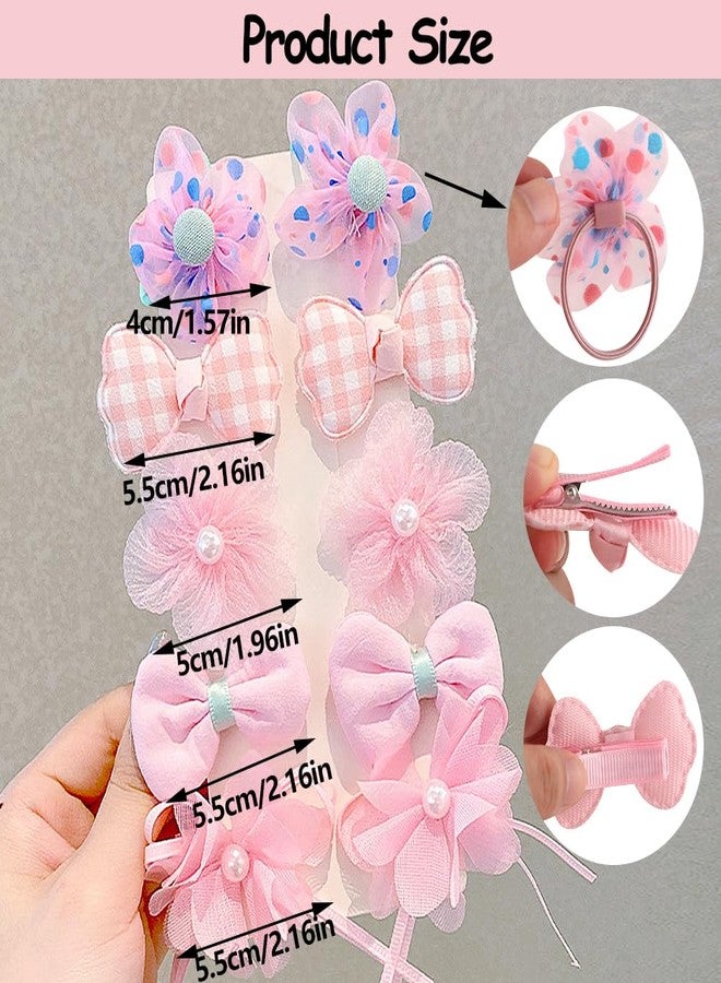 IPEWOEF 40pcs Mini Hair Bows with Bows - Tiny Small Flower Hair Clips for Baby Girls - Image 2