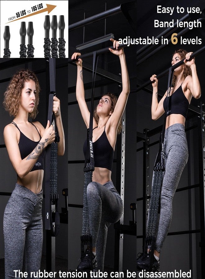 Innstar Pull Up Assistance Bands, 3 Heavy-Duty Adjustable Pull Up Bands Set, Pull Up Bands Assistance Bands for Enhanced Strength Training - Patent (Black 165lbs Adjustable Resistance) - Image 3