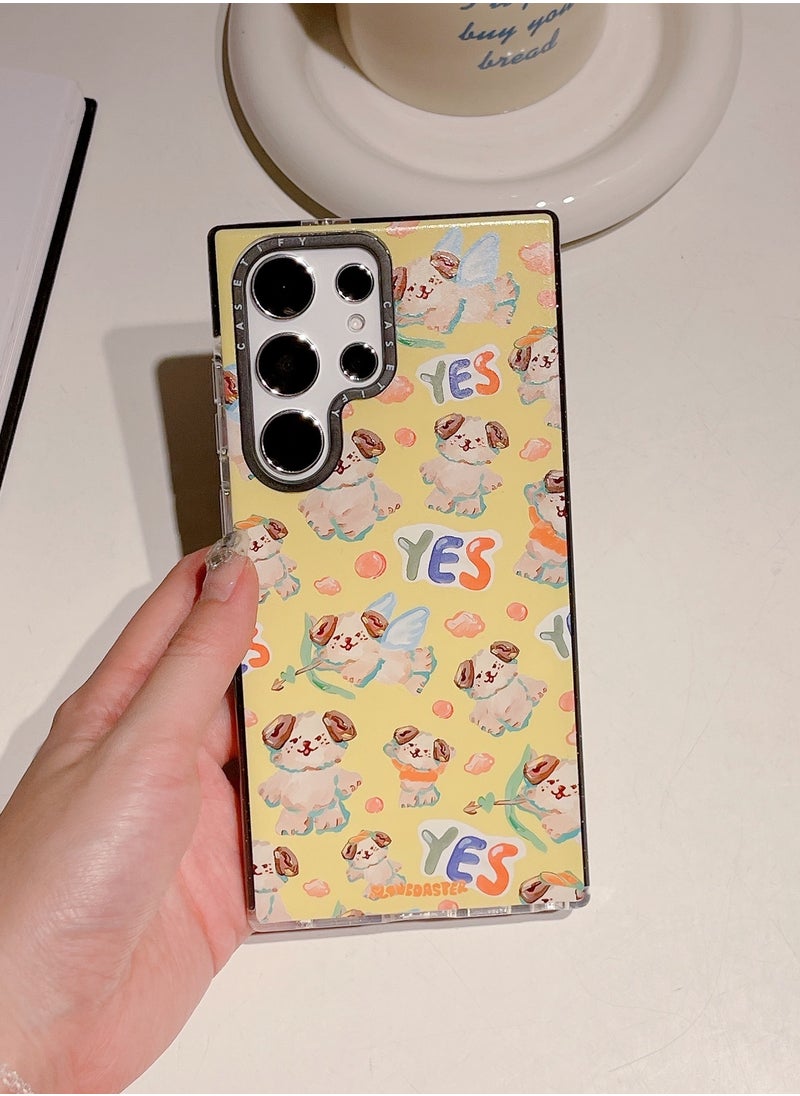 Casetify - Samsung Galaxy S23 Ultra Case - "Korean Doll Cartoon Pups Series" with Sparkle - Image 1