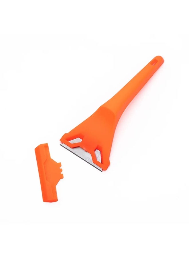 WOKIN Window Scraper with 10 Blades Set Heavy Duty Glass Scraper Tool for Removing Stickers, Paint & Dirt – Ergonomic Handle Multi-Purpose Cleaning Tool - Image 3