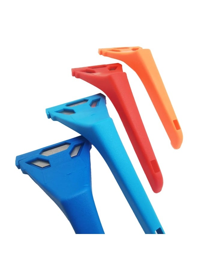 WOKIN Window Scraper with 10 Blades Set Heavy Duty Glass Scraper Tool for Removing Stickers, Paint & Dirt – Ergonomic Handle Multi-Purpose Cleaning Tool - Image 4