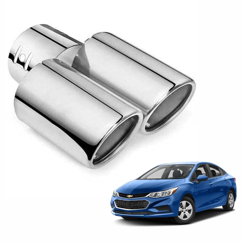 Asryd Dual Silencer Exhaust Tip Pipe Rustproof Stainless Steel Muffler Tail End Outlet 1Pcs For Chevrolet Cruze