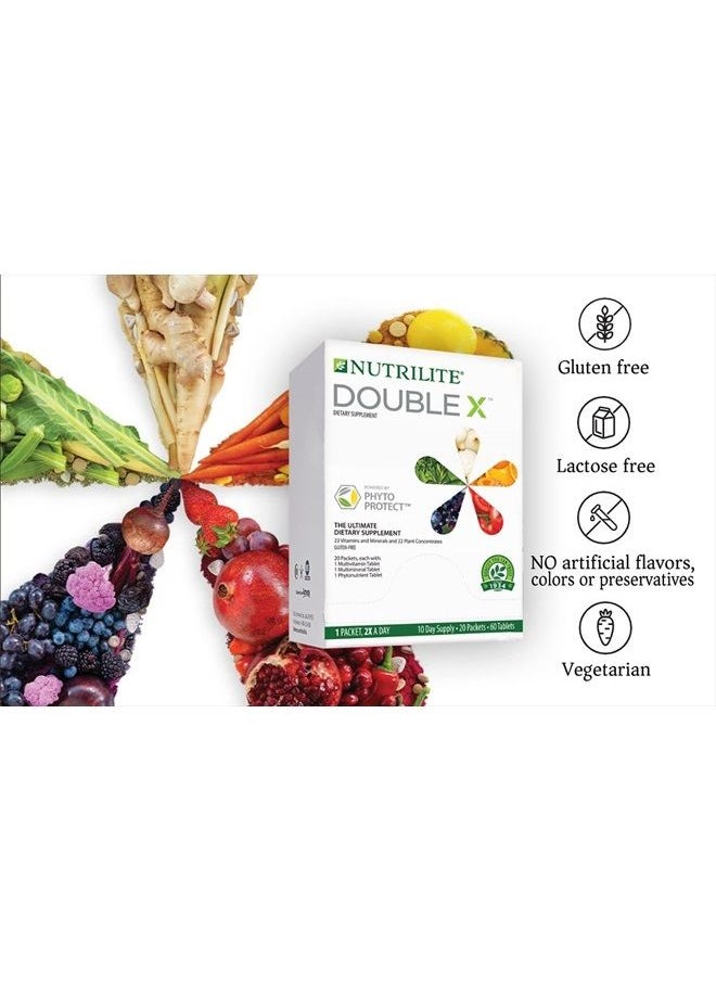 Nutrilite - NUTRILITE DOUBLE X Multivitamin/Multimineral/Phytonutrient - 60 Tablets - 10-Day Supply/with Case. - Image 1