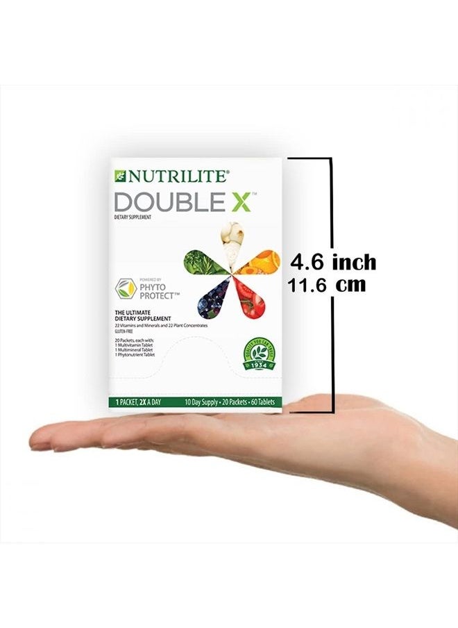 Nutrilite - NUTRILITE DOUBLE X Multivitamin/Multimineral/Phytonutrient - 60 Tablets - 10-Day Supply/with Case. - Image 1