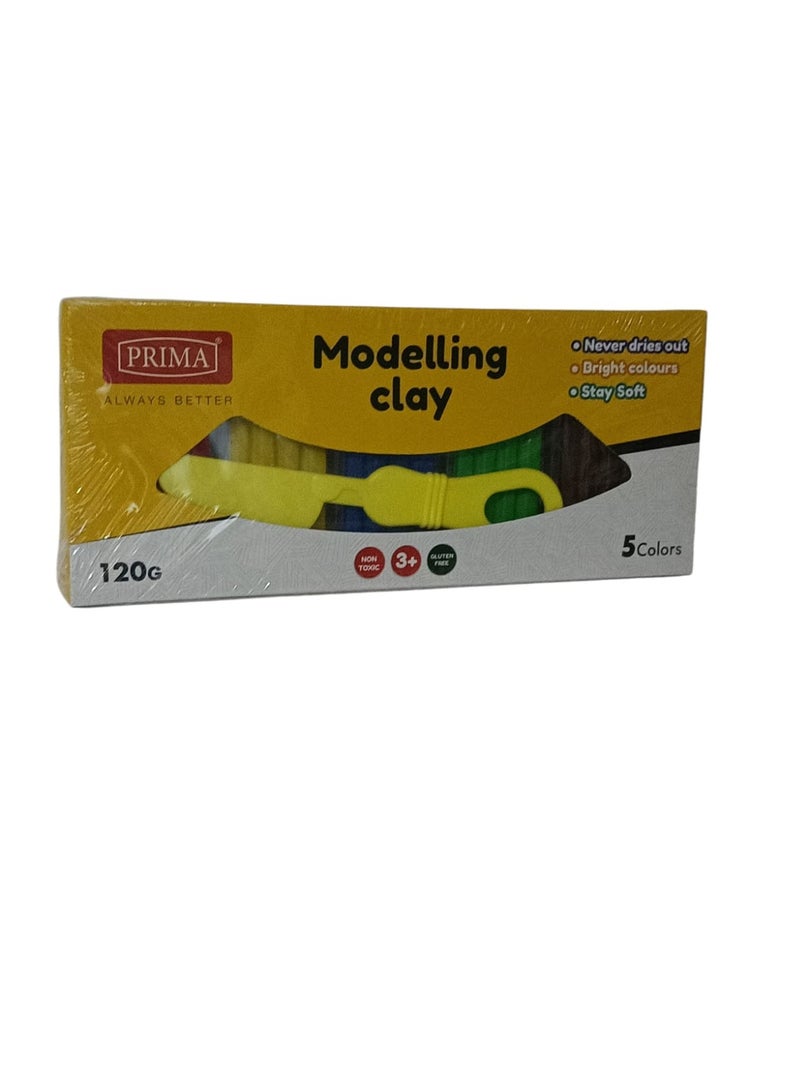 بريما طقم صلصال للتشكيل مكون من 5 ألوان - Image 3