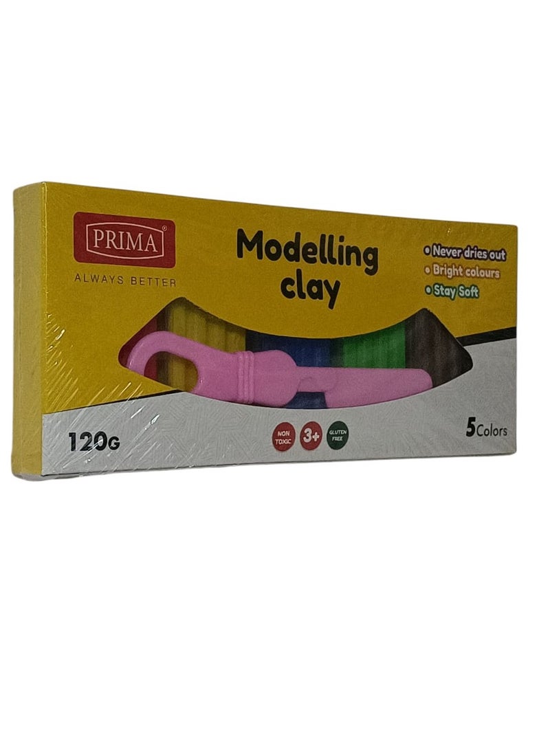 بريما طقم صلصال للتشكيل مكون من 5 ألوان - Image 2