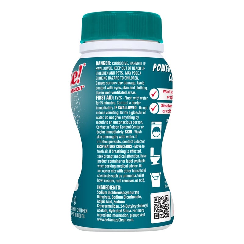 AMAZE Ultra Concentrated Bleach Tablets [32 tablets] - Meadow Scent - for Laundry, Toilet, and Multipurpose Home Cleaning. No Splash Liquid Bleach Alternative - Image 2