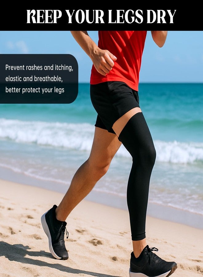 ElevateTech Knee Brace Undersleeve, long knee compression sleeve Knee Support for Women and Men cooling Protective Liner Shields Suitable sports running basketball gym (Black) - Image 5