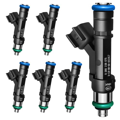 SeyPon 4 Holes Fuel Injectors Fits for Ford Fusion 20062009 for Lincoln Zephyr 2006 for Mercury Milan 20062009 V6 30L Gas Replace 0280158075 6E5Z9F593AA 822112136 Pcs - Image 1