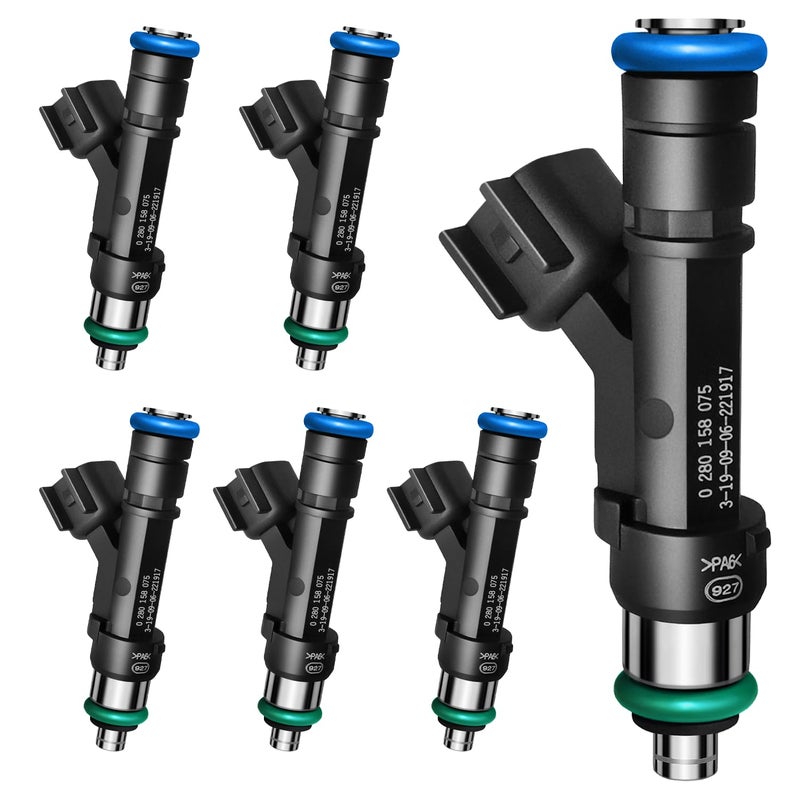 SeyPon 4 Holes Fuel Injectors Fits for Ford Fusion 20062009 for Lincoln Zephyr 2006 for Mercury Milan 20062009 V6 30L Gas Replace 0280158075 6E5Z9F593AA 822112136 Pcs - Image 2