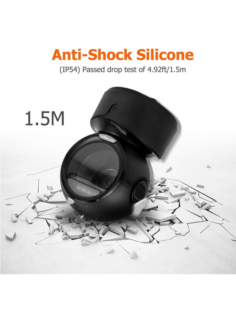 NETUM Automatic Omnidirectional Desktop Barcode Scanner, Hands-Free USB Wired QR Barcode Reader, 1D 2D Bar Code Image Sensing for Warehouse, Supermarket, Retail Store, Bookstore Pos System - Image 4