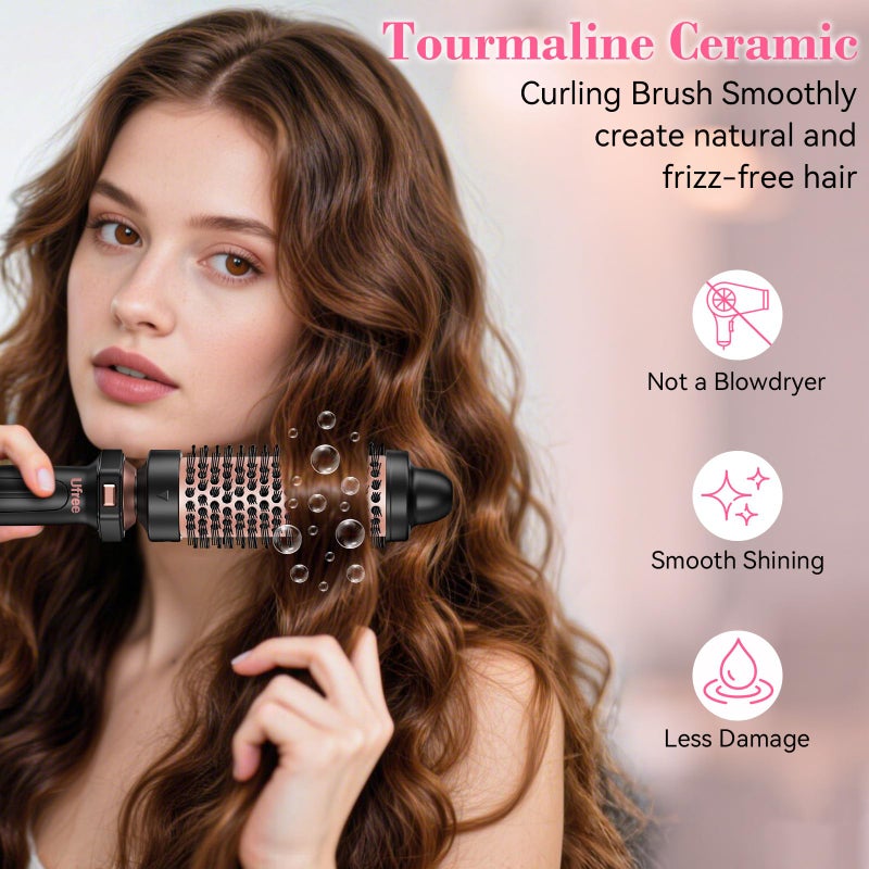 Ufree 7-in-1 Curling Iron Set with Interchangeable Ceramic Barrels, Curling Wand Set with Thermal Brush, Hair Straightener and Wand Curling Iron, Versatile Styling Hair Curlers Set, Gifts for Women - Image 3