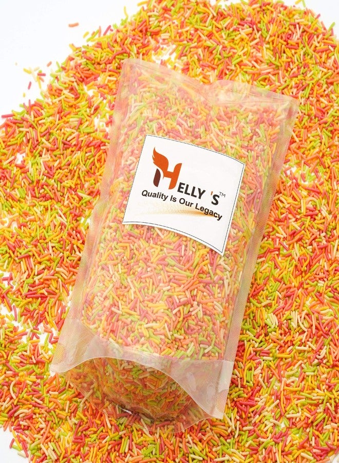 Helly's™ Rainbow Sprinkles for Cake Decoration 150g cake Topping Sprinkles | Vermicelli Sprinkle | Rainbow Strands | Cake Sev - Image 4