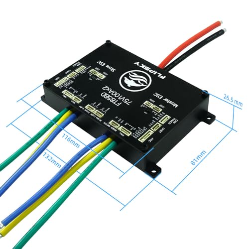 FLIPSKY FT85BD Dual ESC 84V 200A with Aluminum Case Non-VESC for Electric Skateboard/Scooter/Ebike Speed Controller/Electric Motorcycle/Robotics - Image 2