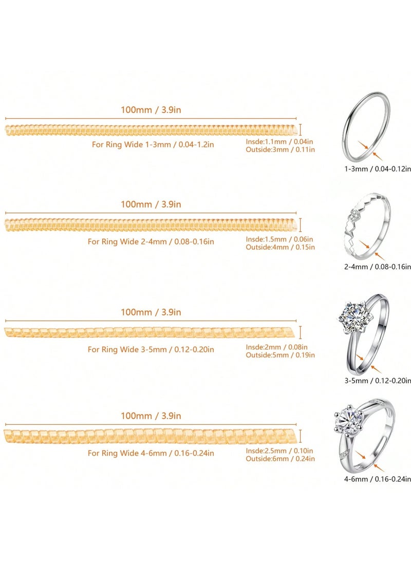 Shein - Silicone Ring Size Adjuster Set 4 Pieces Different Sizes - Image 1