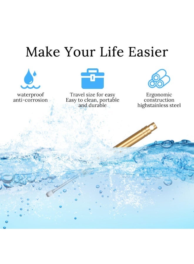 Ear Wax Removal Tool,Folding Type Titanium Alloy Ear-Pick Cleaner Portable Ear Wax Removal Tools Ear Spoon Attached A Key Ring - Image 5