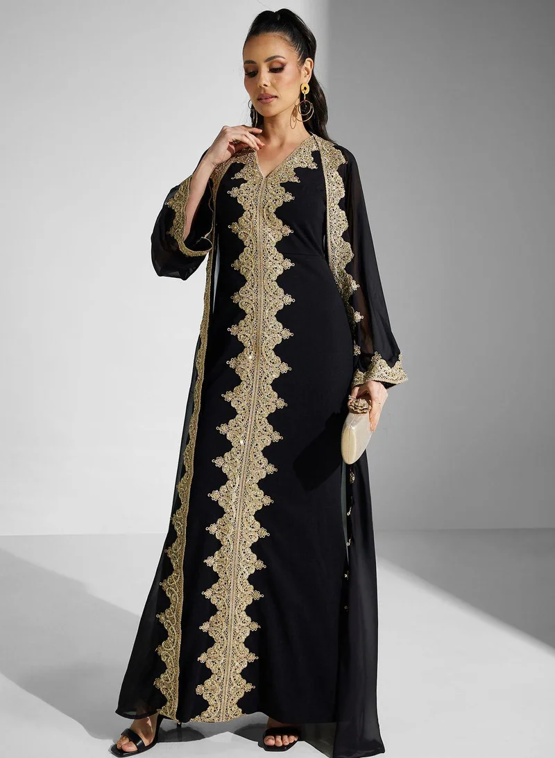 جولدن ابل One Shoulder Split Dress