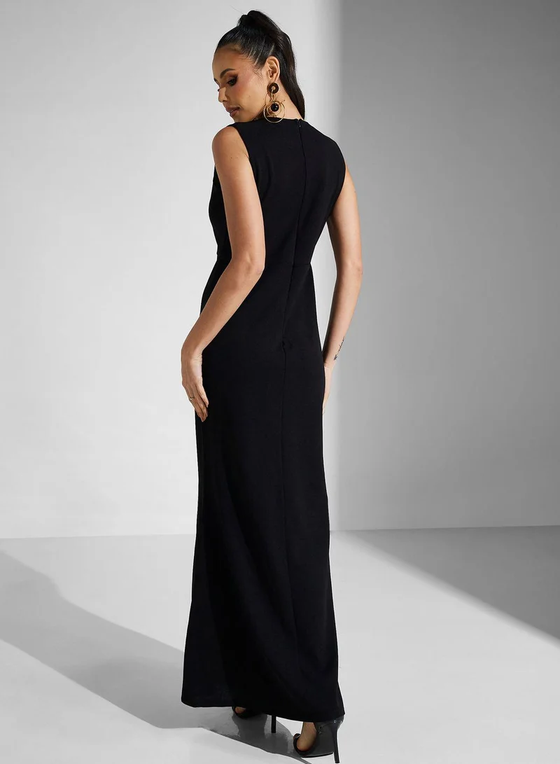 جولدن ابل One Shoulder Split Dress