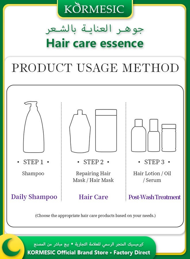 Kormesic كبسولات سيروم شعر متقدمة بزيت المغربي تعيد اللمعان وتقلل التقصف - Image 4