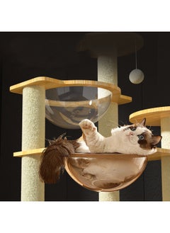 Kidle Pet Supplies Cat Climbing Frame Cat Nest Cat Scratching Board Cat Tree Cat Supplies Pet Cat Toys Space Capsule 39.5x47.5x131 Cm  - Image 3