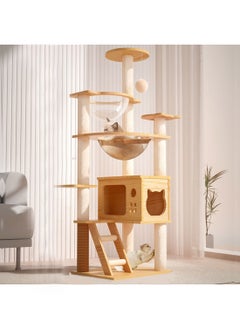 Kidle Pet Supplies Cat Climbing Frame Cat Nest Cat Scratching Board Cat Tree Cat Supplies Pet Cat Toys Space Capsule 39.5x47.5x131 Cm  - Image 4