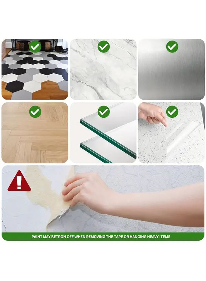 Heavy Duty Transparent Double Sided Nano Tape 118.11inch Strong Adhesive Washable Removable No Residue - Image 4