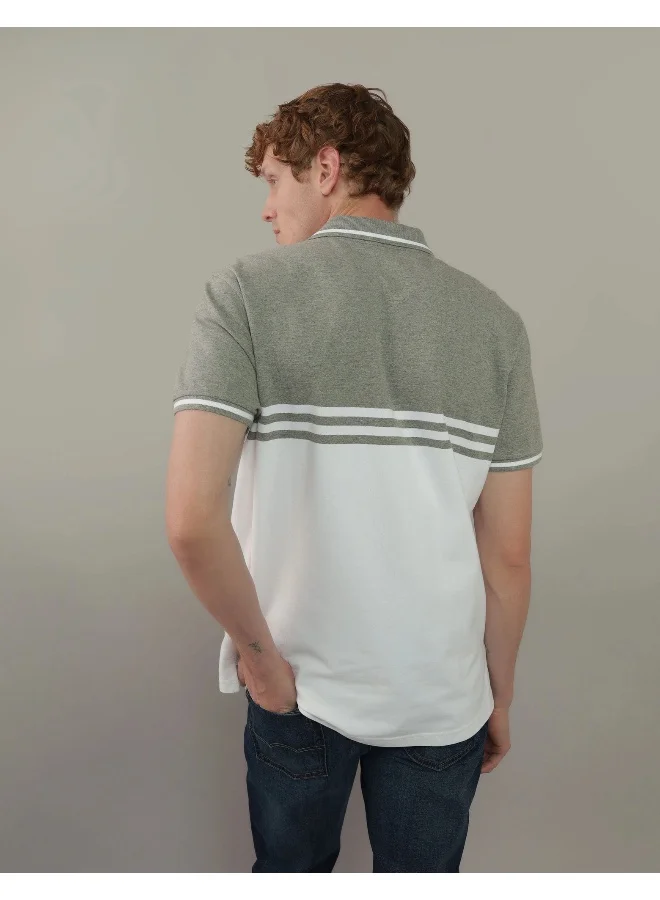 American Eagle AE Striped Polo Shirt