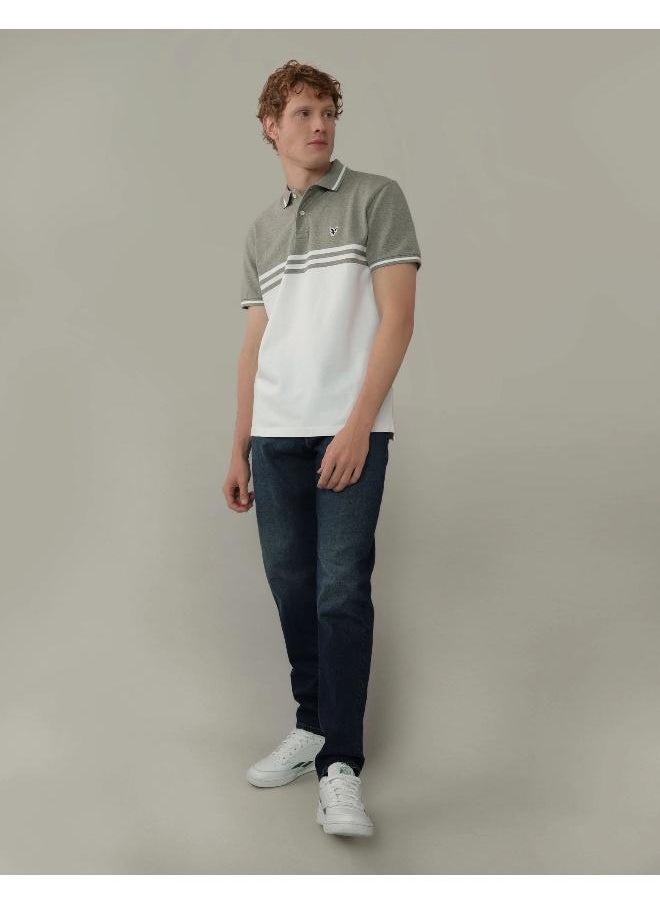 American Eagle AE Striped Polo Shirt  - Image 1