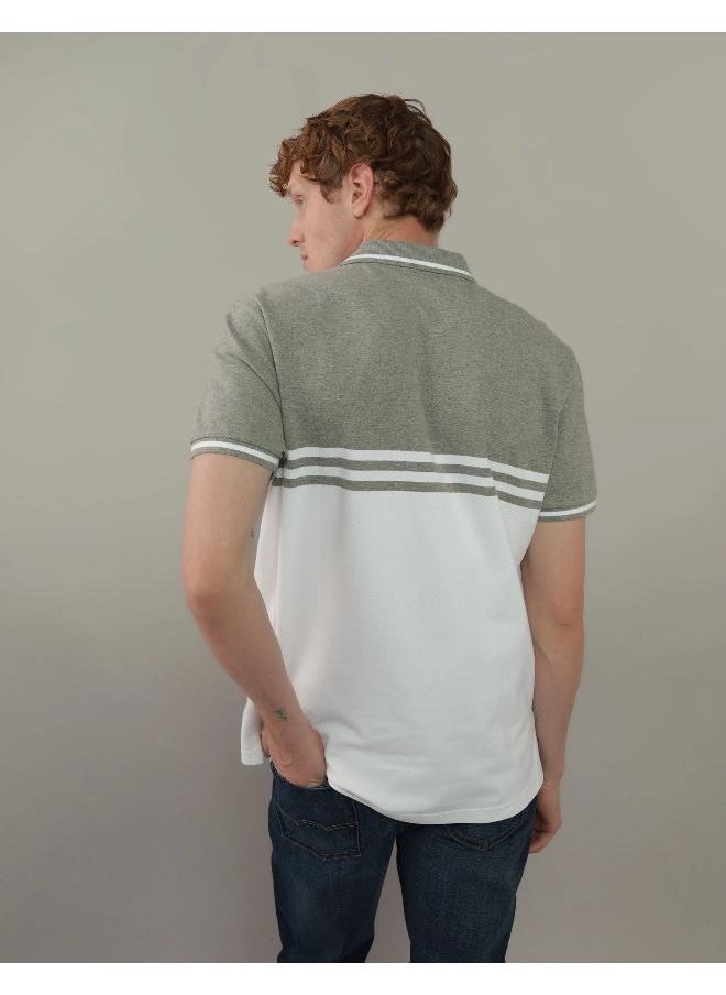 American Eagle AE Striped Polo Shirt  - Image 2