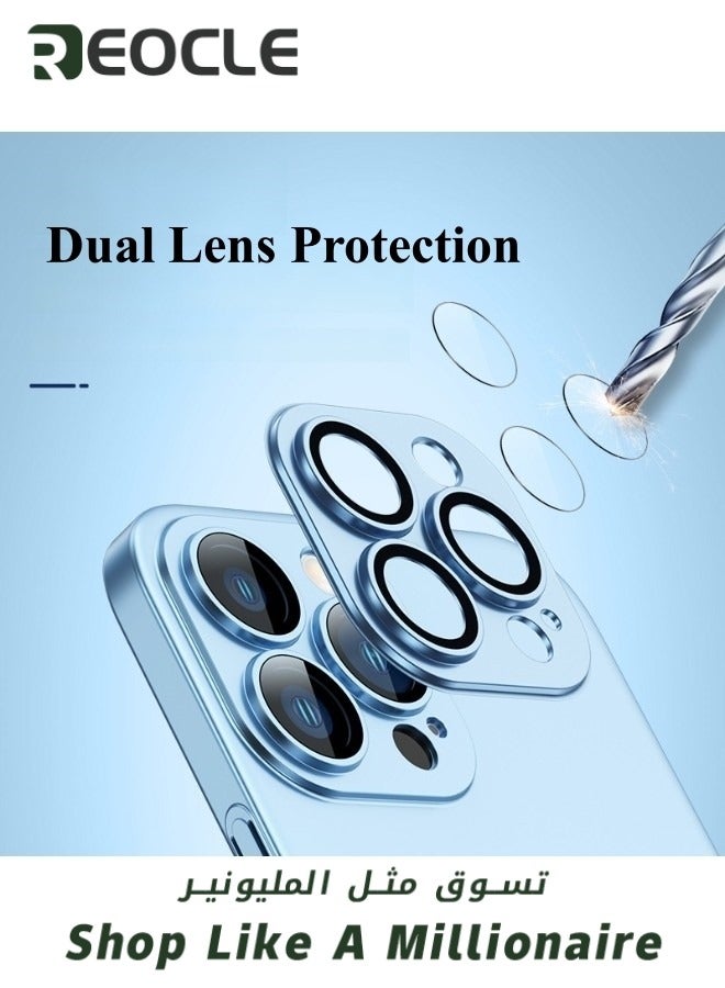 REOCLE Electroplated Case for iPhone 14  13 Pro Max Camera Lens Full Protection Compatible with MagSafe Wireless Charging Shockproof Soft TPU Phone Cover - Image 3