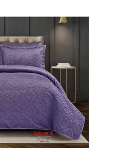 Neferin velvet bedspread with light filling, classic comforter set consisting of 6 pieces, comforter size 240 x 260 cm / mauve - pzsku/Z0AA0A360B76BA3BAB79BZ/45/_/1735062268/087e0e20-b29d-4517-b36a-404cf0c9f8f9